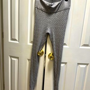 Vertical Weave Knit Tights